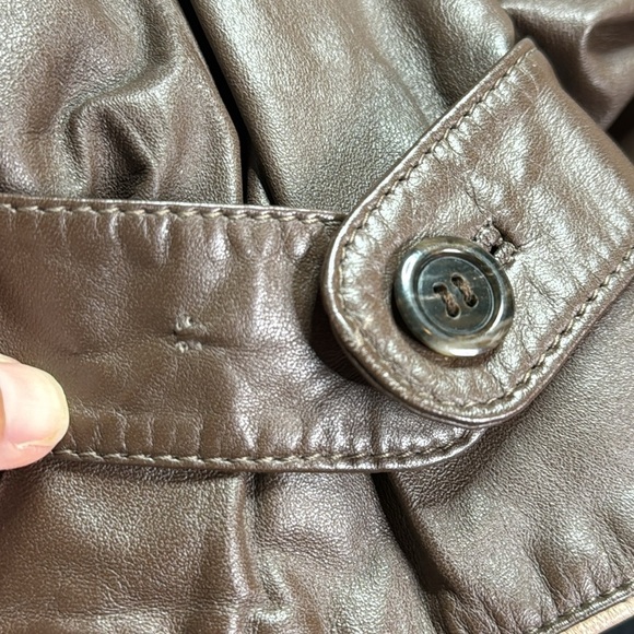 Vintage A&F Originals Brown Trench Jacket Size 8 - Picture 14 of 14